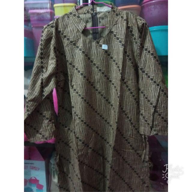 Batik Tunik Sogan Serut Rismaya Apsari Dress // Tunik Sogan Serut