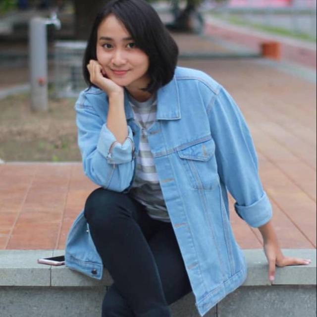 Jaket Jeans Oversize Jumbo Jeans Premium Tebal