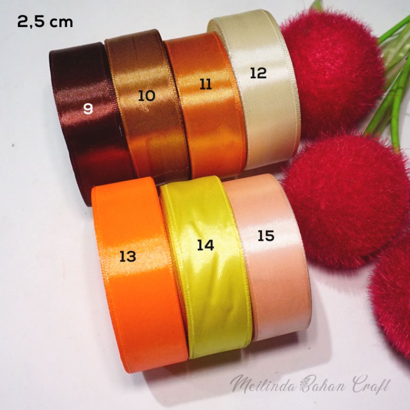 

kode P3 PITA SATIN 2.5 cm PITA KADO PITA SOUVENIR PRICE : Rp. 6.400/ 1 roll1 roll kurleb 20 yard atau 18 meter