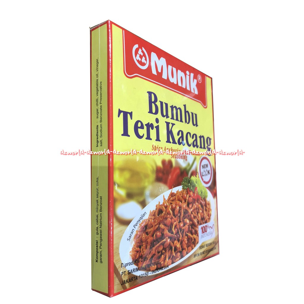 Munik  Bumbu Teri Kacang Spicy Anchovies and Peanuts Bumbu Instan 150gr