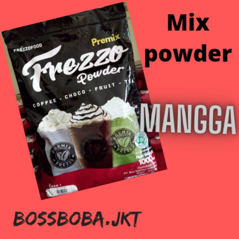 

Bubuk minuman rasa mangga (bossboba.jkt)