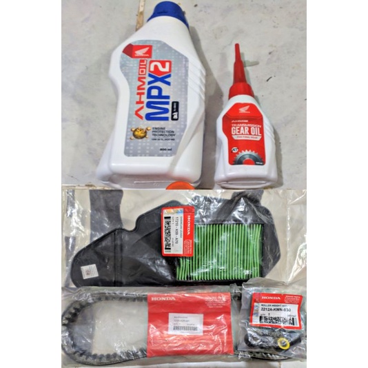 Vanbelt Roler Filter Udara Oli mpx 2 AHM KZR Honda Vario 125 techno CBS Vario125 Bohlam vario125 Lam