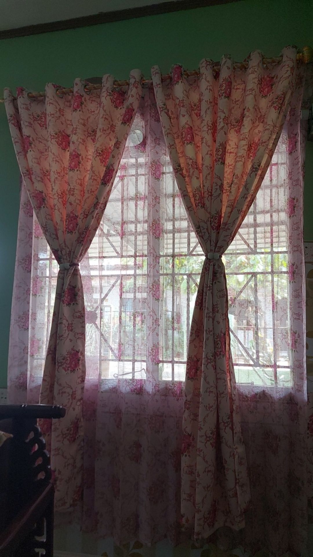 Gordyn Gorden Blackout Shabby Sakura Bolak Balik