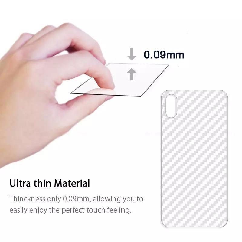 iPhone X Xs XR Xs Max Anti Gores Skin Karbon Transparan Plastik Screen Guard Protector Anti Jamur Carbon