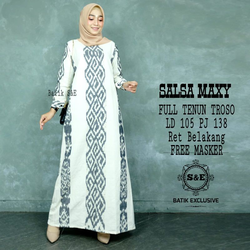 GAMIS TENUN TROSO AMANDA. GAMIS MAXI TENUN TROSS