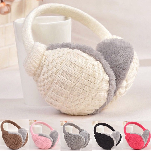 IMPORT Earmuff Retro winter Penghangat Telinga Musim Dingin Lapis Bulu