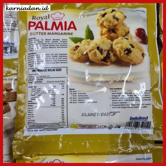 

Rettubagetnem- Margarine Palmia Royal 200Gr Sachet Butter & Margarin Blend -Asli-Slii.