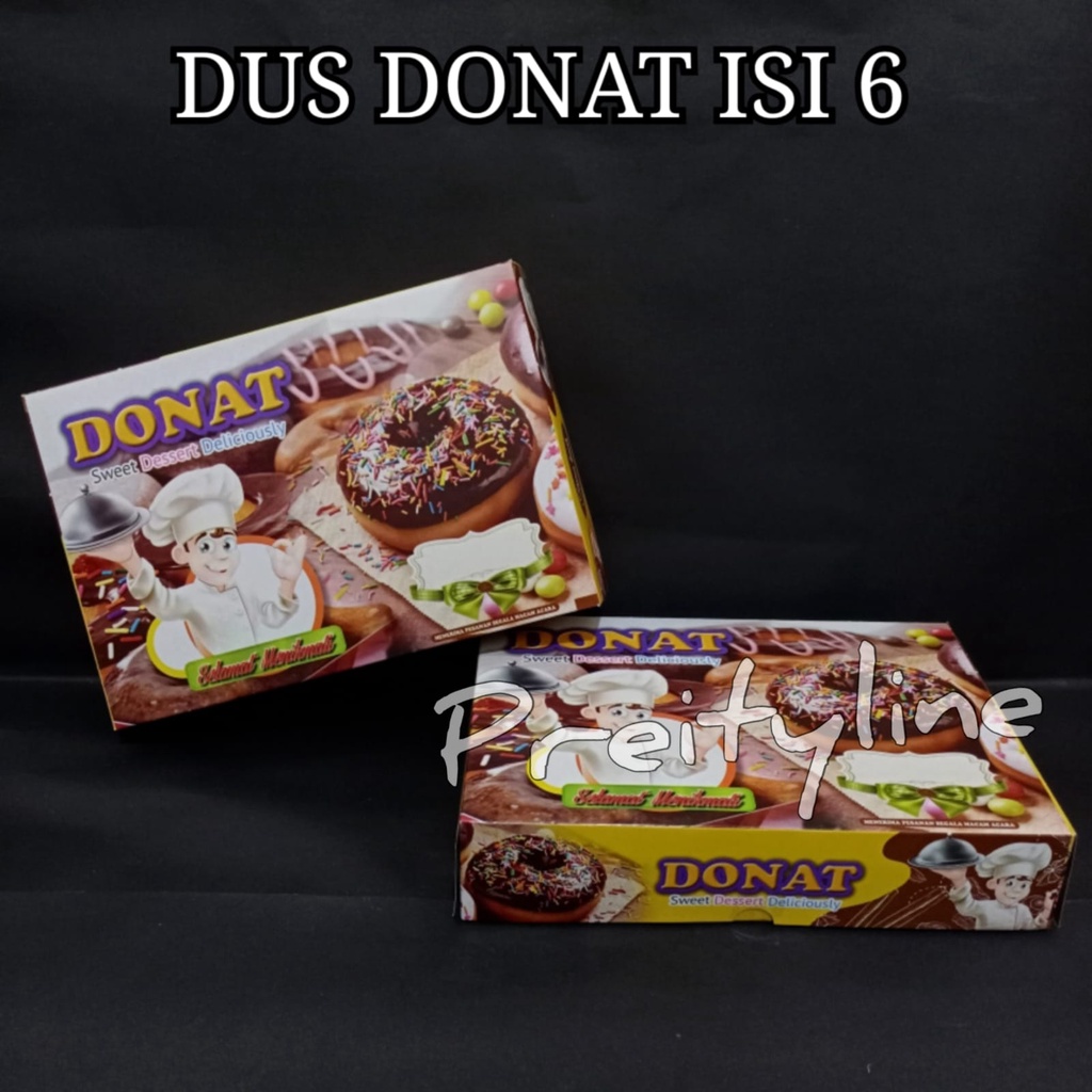 

Dus Donat isi 6 // Box Donat Uk. 27 x 18,5 x 7 @±50pcs