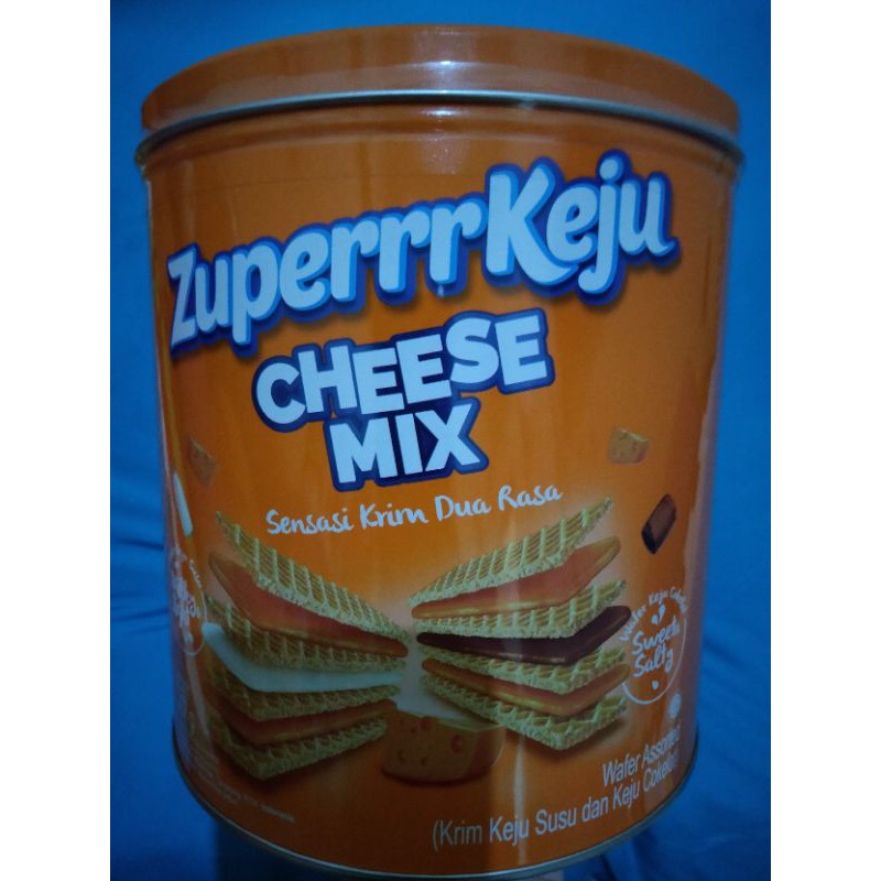 zuperrr keju cheese mix kaleng 287g