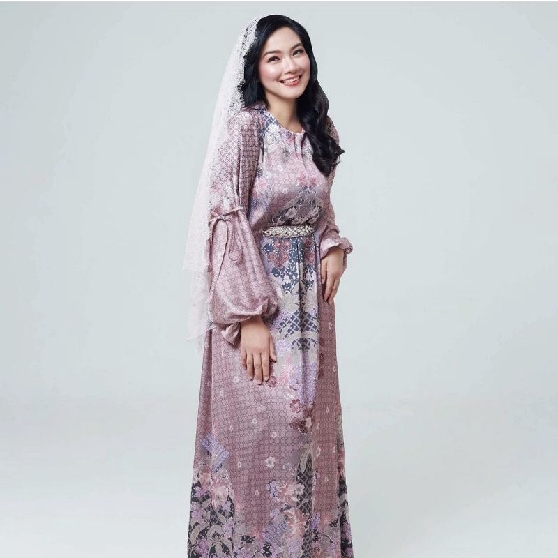 MAYA DRESS ROSEMARY VANILLA HIJAB