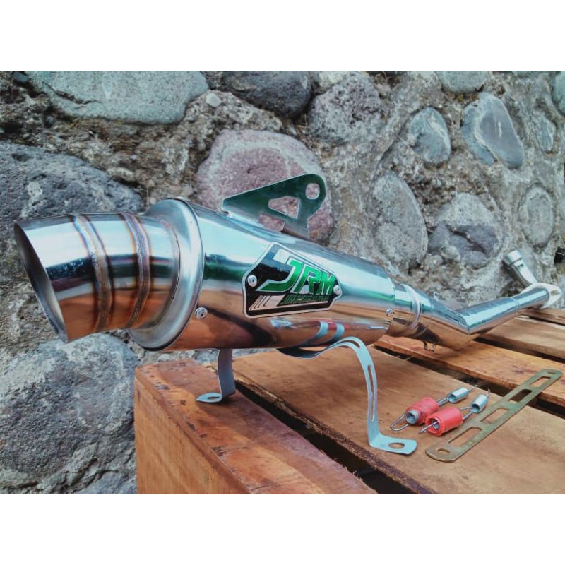 Knalpot Racing JRM untuk Honda Supra fit/ Astrea/ Supra lama