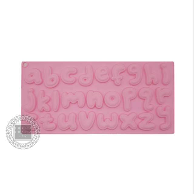 Cetakan Puding Coklat Huruf  Bubble