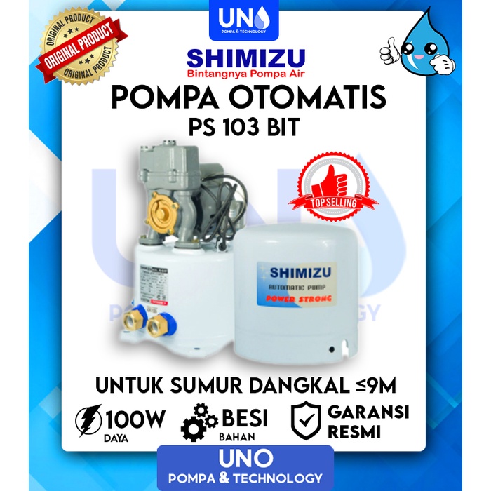 Pompa air Shimizu Automatic Pump PS 103 BIT / PS103BIT