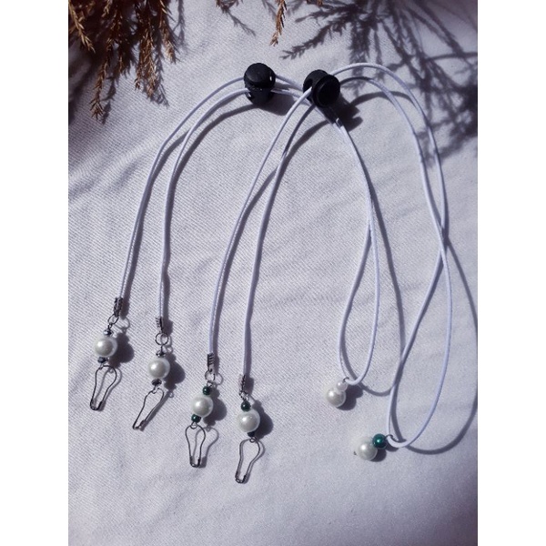 STRAP MASKER / KONEKTOR MASKER 2IN1 / KONEKTOR MASKER MUTIARA / KONEKTOR MASKET SERUT HIJAB / TALI M