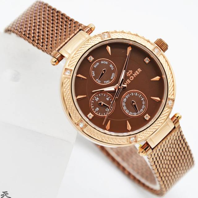 Jam Tangan Wanita Hegner Original Chrono Aktif