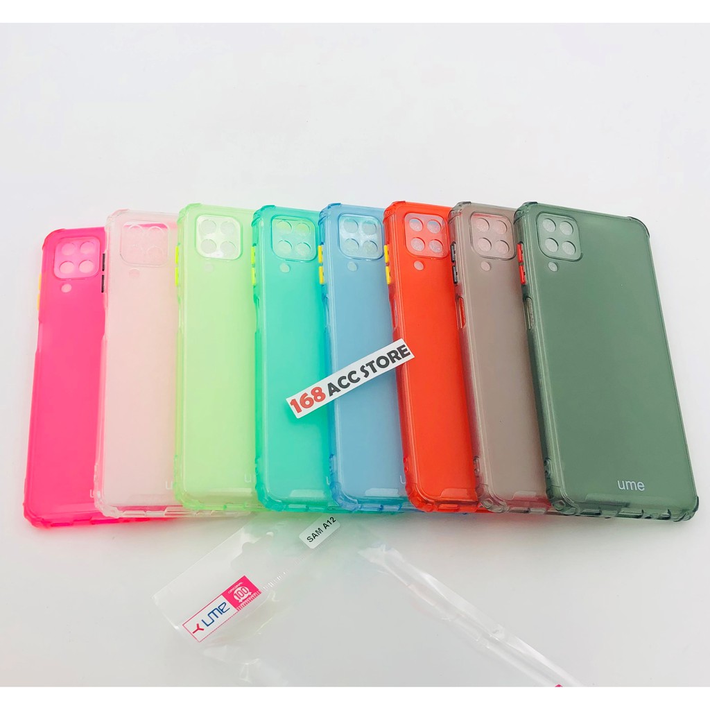 SILIKON SAMSUNG A12 CASE WARNA / SOFT CASE SAMSUNG A12 UME RAINBOW