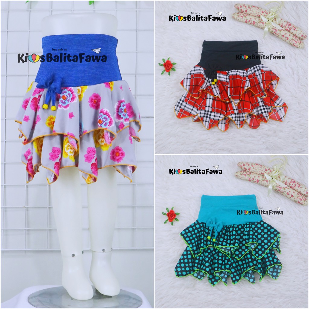 Gempita Skirt uk.1-2 tahun / Rok Balita Bawahan Harian Anak Perempuan Murah Rok Mini Skirt Grosir