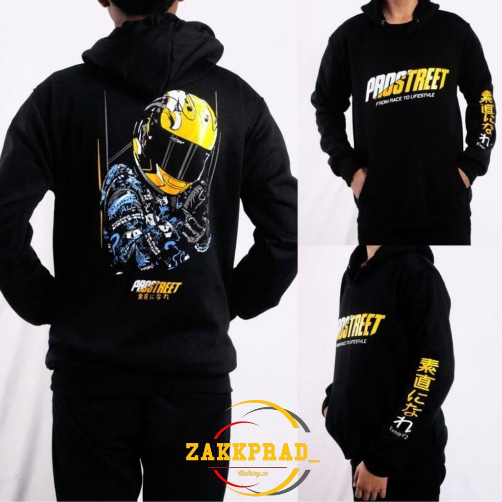 Sweater Hoodie Pria Distro Original PROSTREET Sweter Laki Unisex Cewek Cowok Keren Bahan Tebal Korea