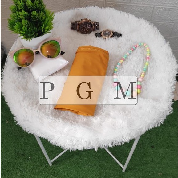 BELLA SQUARE KERUDUNG SEGIEEMPAT Hijab Pollycotton KERUDUNG SEGIEMPAT POLOS BELLA SQUARE BISA COD-KUNYIT