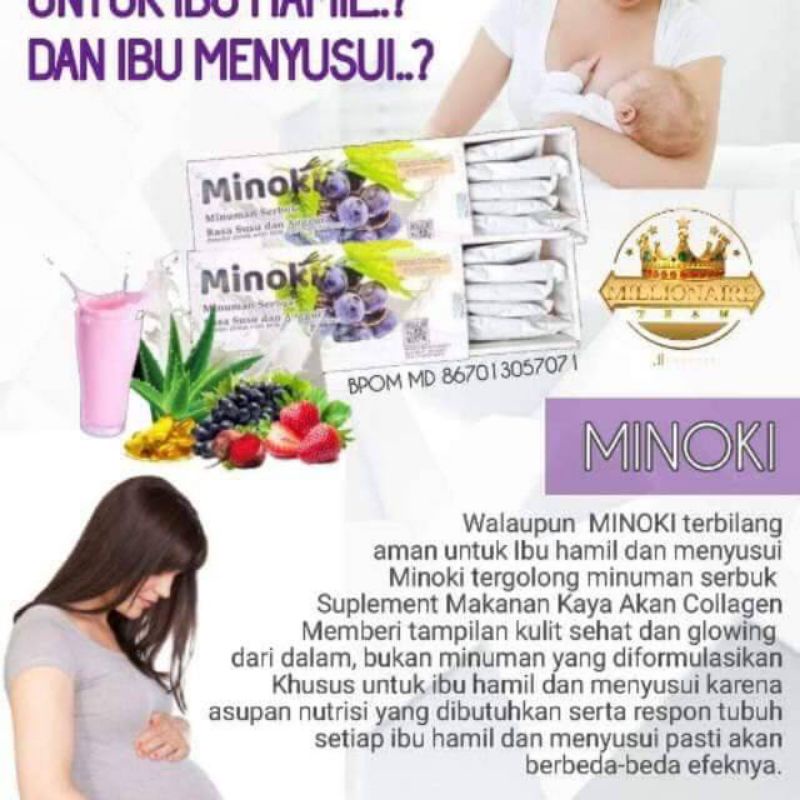 Minoki Jazeera Minuman Collagen colagen Kolagen Termurah 1 box isi 10 Original