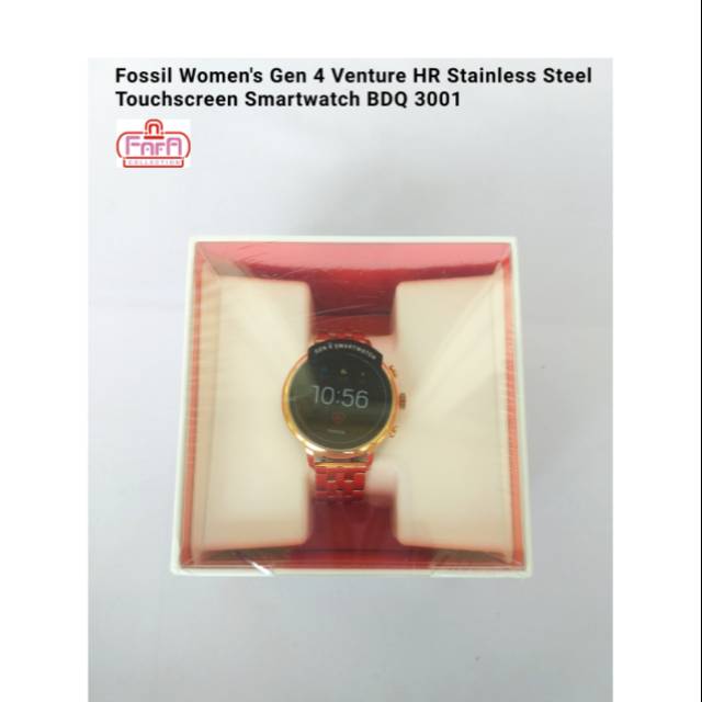 Women's Gen 4 Venture HR Stainless Steel Touchscreen Smartwatch BDQ3001