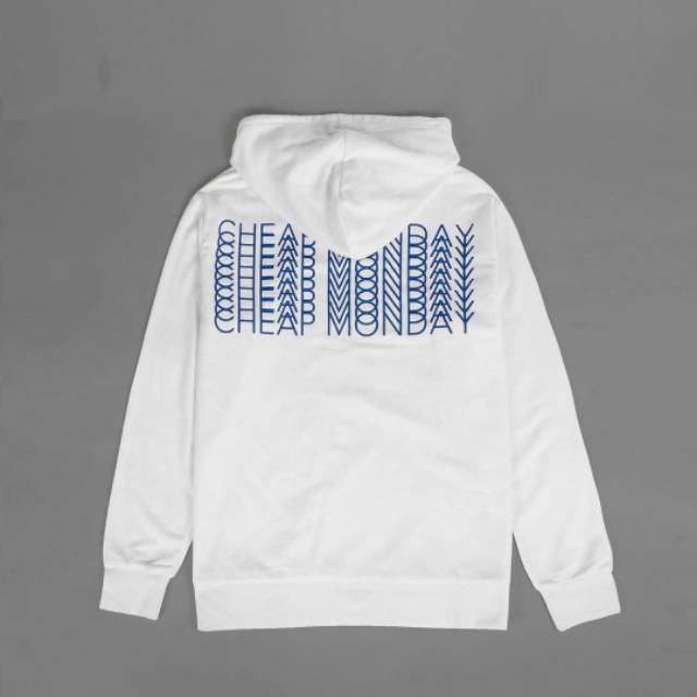 Hoodie Cheap Monday Bigsize White
