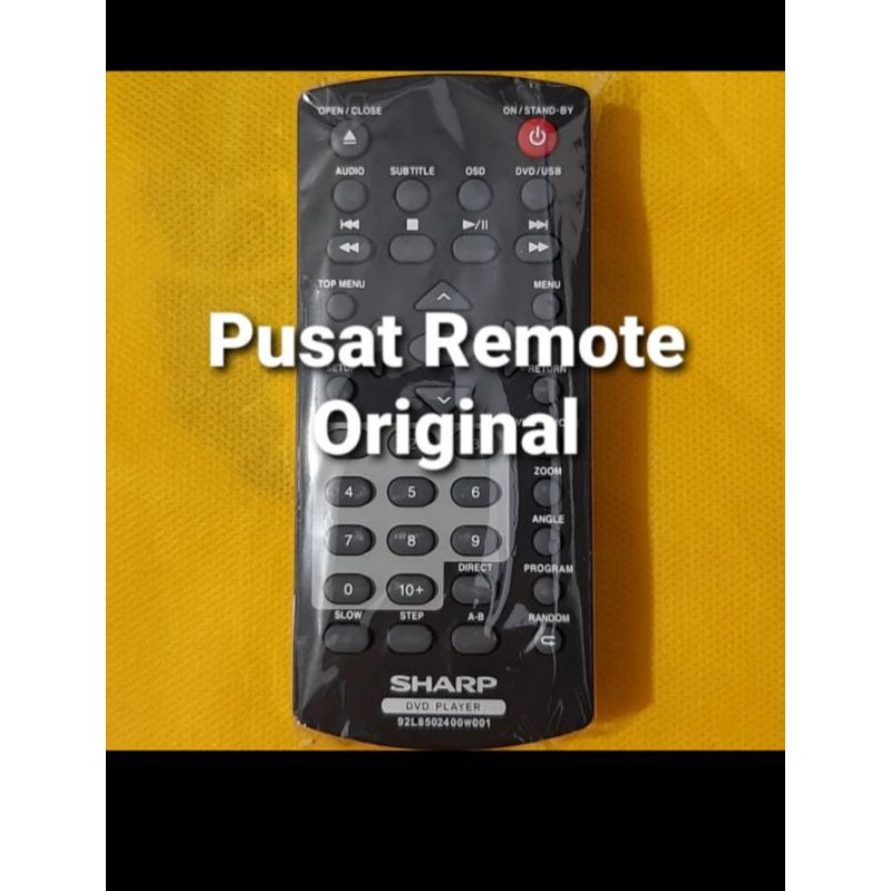 REMOTE REMOT DVD SHARP PLAYER 92L8502400W001 ORIGINAL ASLI