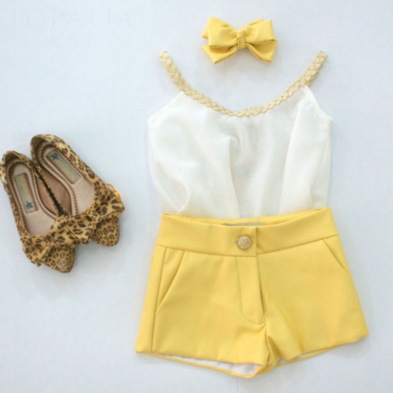 Set 2Pcs Baju Atasan Tanpa Lengan Bahan  Sifon  dan Celana  