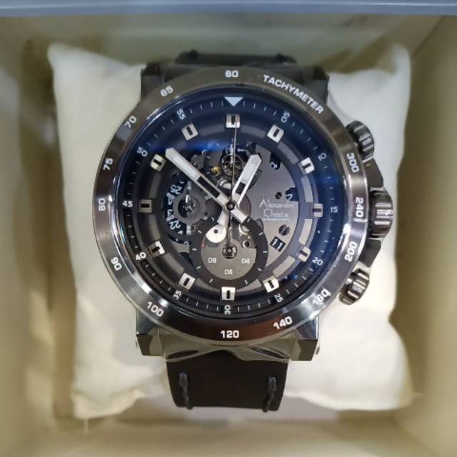 Best seller jam tangan pria alexandre christie 6429mc hitam