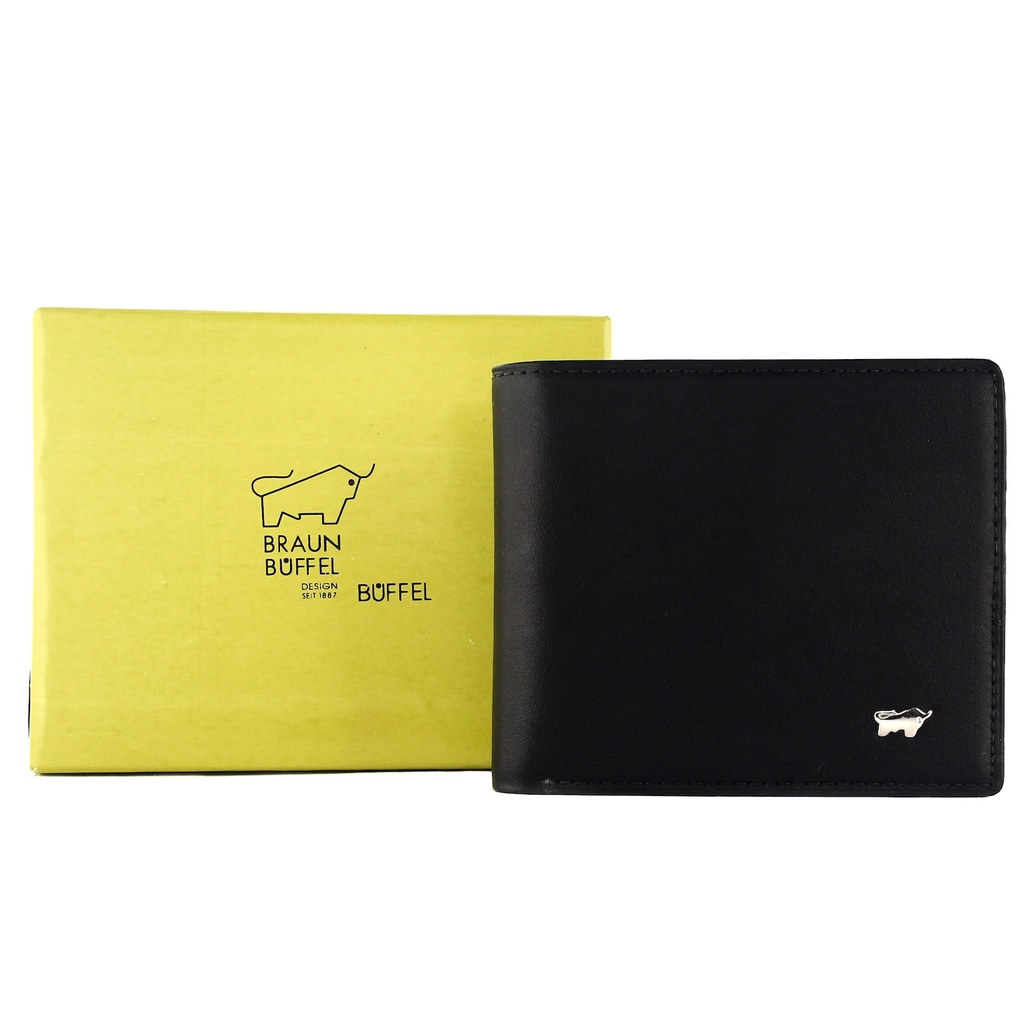 TOKOKOE - Dompet Pria model Tidur bahan Kulit Premium Dompet Lipat - BB 5186 Black