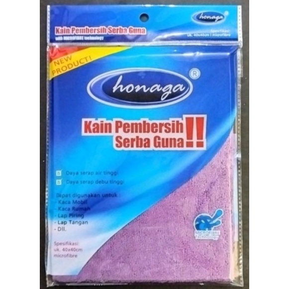 Lap microfiber 40 x 40Honaga lap serbaguna  Mobil motor