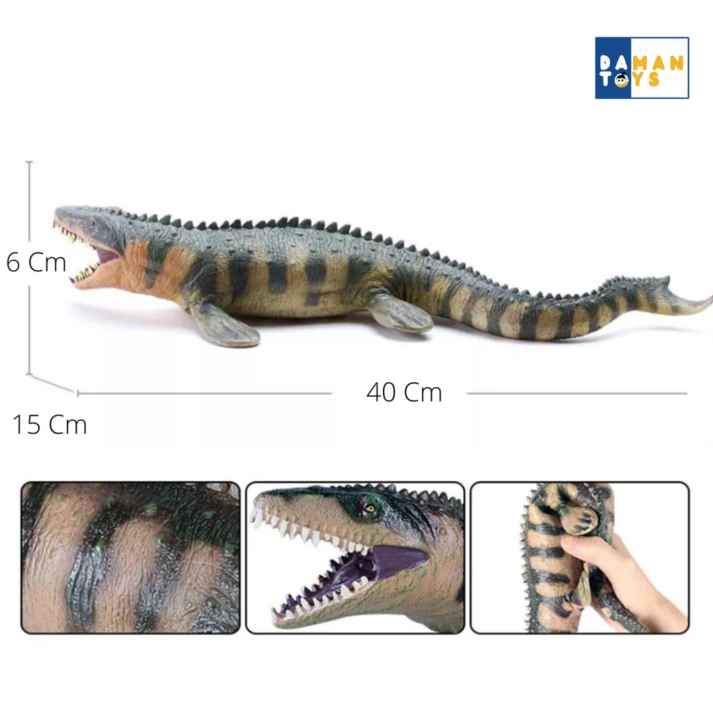 Mainan Mosasaurus Hiu Megalodon Jumbo Dinosaurus Figure Dinosaurus Dino Karet Besar