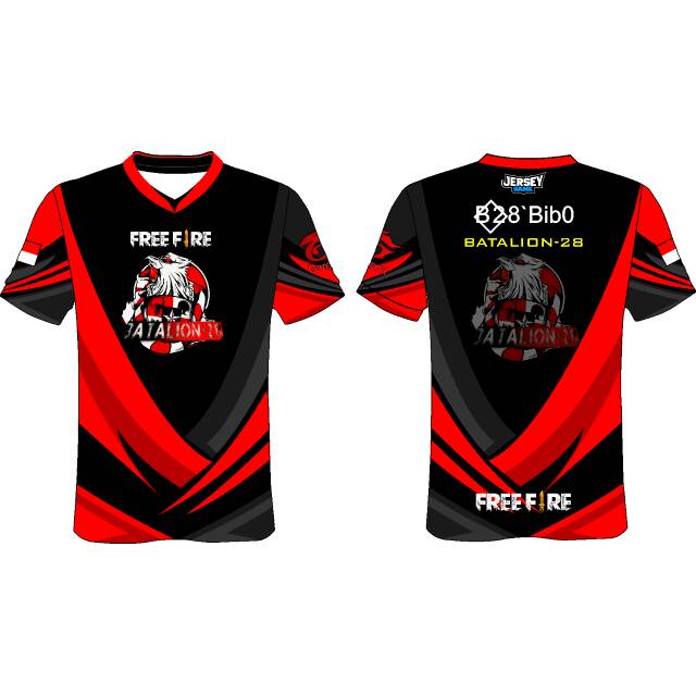  Baju  Free Fire Guild BAJUKU