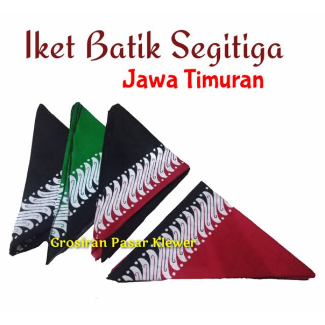 Iket Kepala Batik / Slayer Batik / Udeng Batik Segitiga Banyuwangi / Jawa Timuran