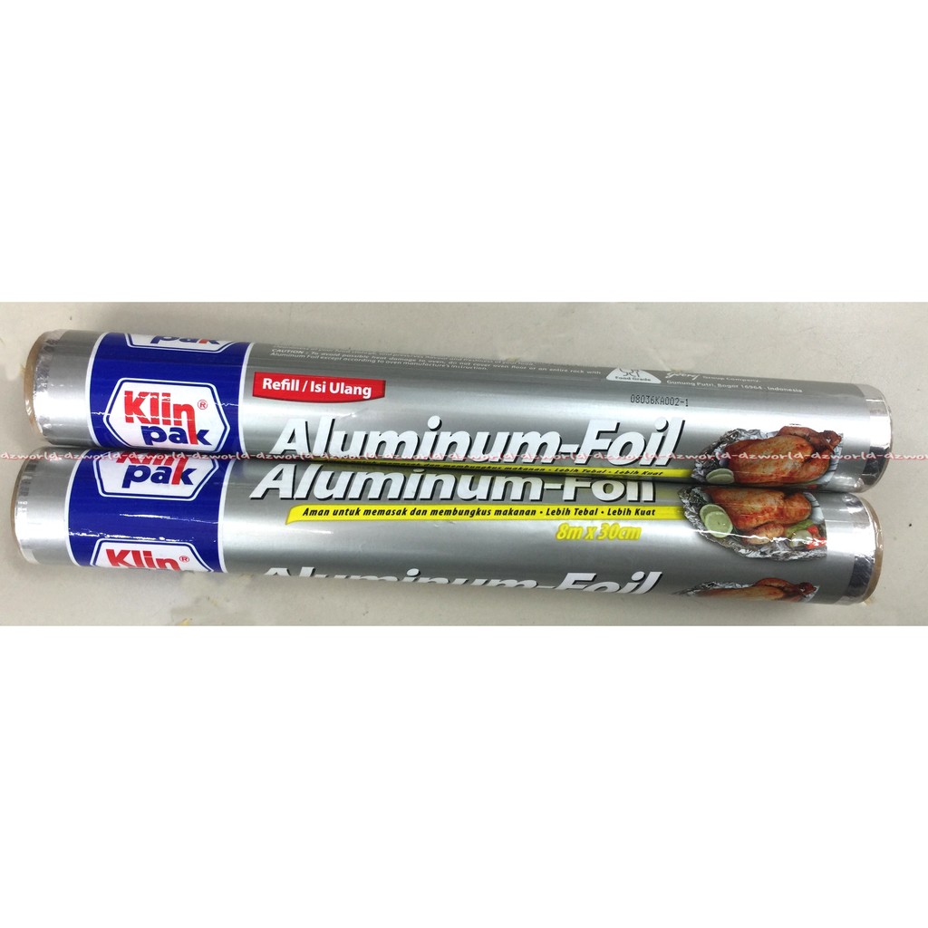 Klin Pak Aluminium foil Refill 8mx30cm Kertas Aluminium Foil Kertas Membungkus Makanan Alu minium Paper Klinpak Klin Pack