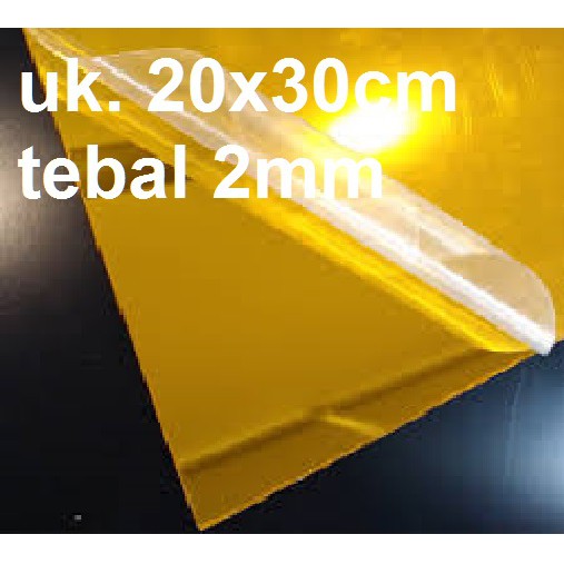 

Acrylic Gold Mirror / Akrilik Kaca Emas, bahan material laser cnc lembaran A4 20 x 30cm