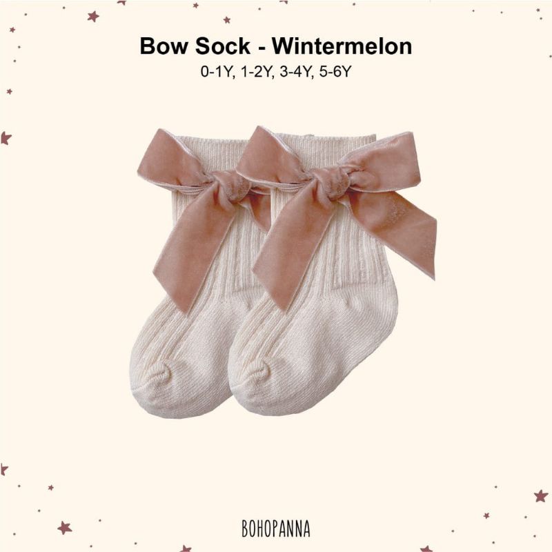 BOHOPANNA BOW SOCK