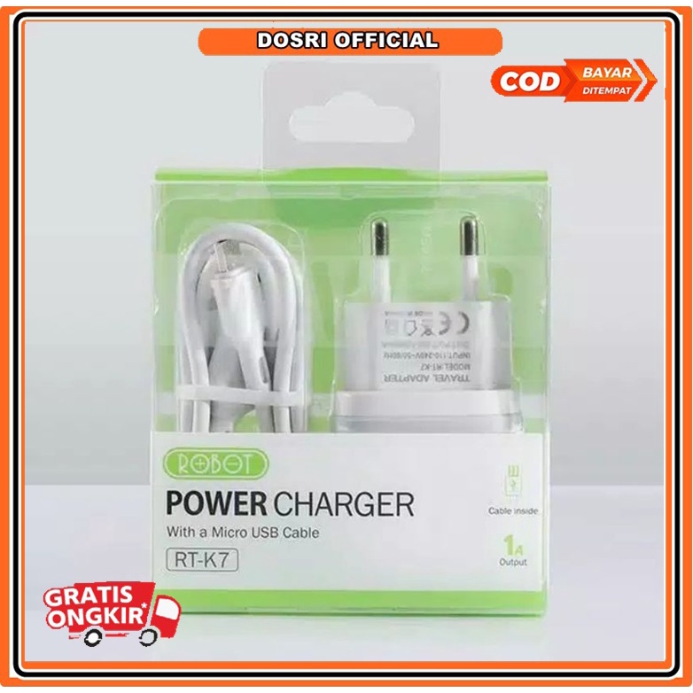 [BISA COD] Charger Robot RT-K7 Power Charger Original