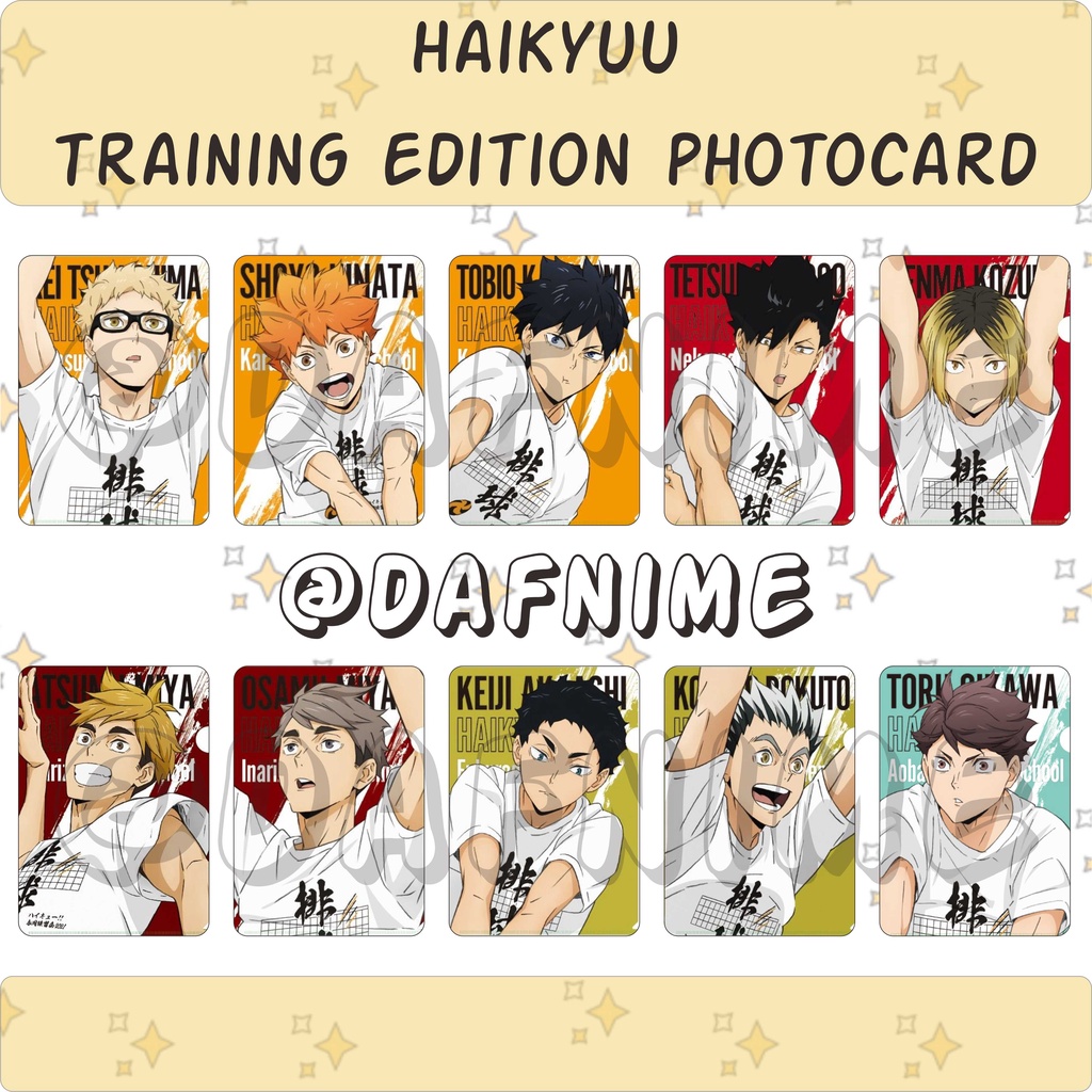 HAIKYUU TRAINING EDITION PHOTOCARD ANIME