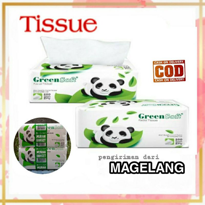 Tisu greensoft panda 200sheets 2ply