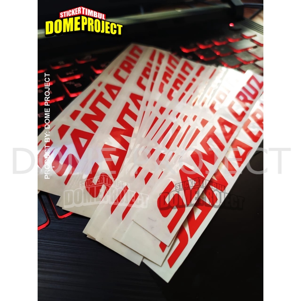 STIKER MOTOR STIKER CUTTING SANTA CRUZ PANJANG STIKER MOBIL AKSESORIS SEPEDA MOTOR OUTDOOR