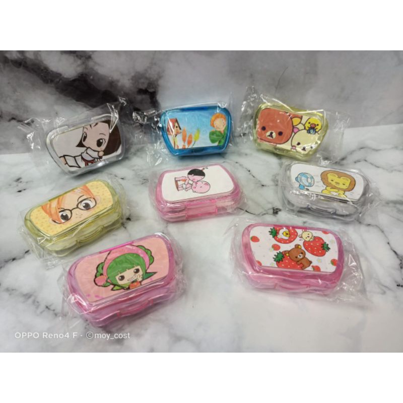 kotak softlens traveling/Lenscase murah
