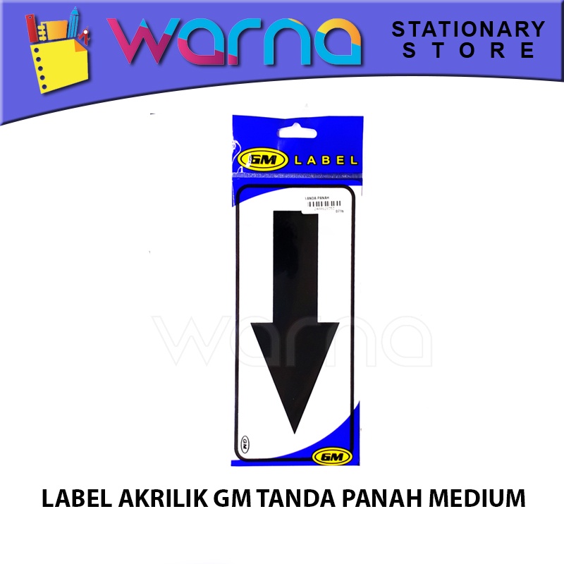 

LABEL ACRYLIC GM TANDA PANAH MEDIUM