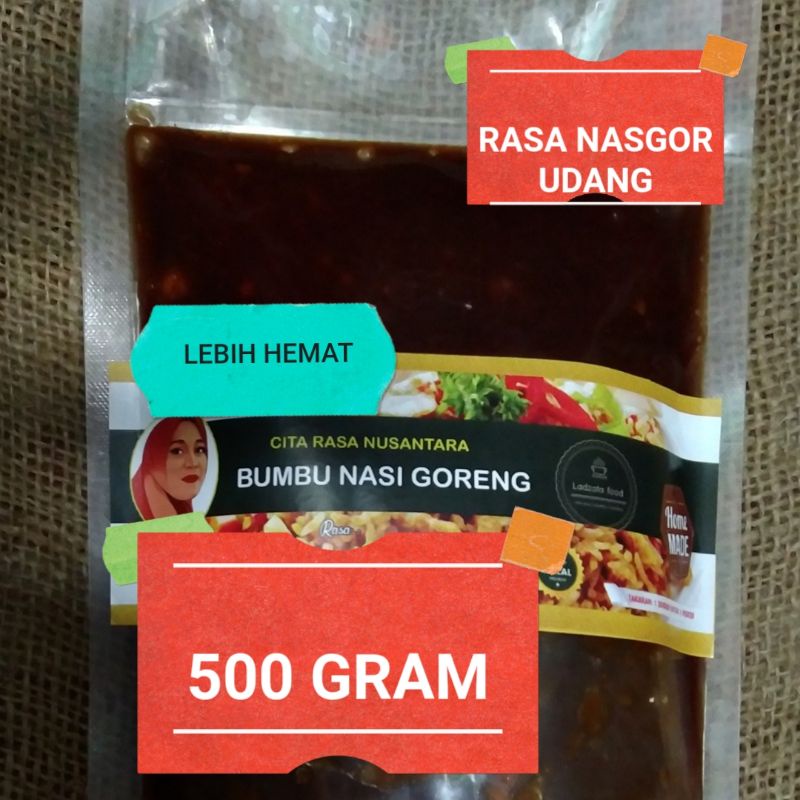 

Bumbu Masakan Nasi Goreng 500gram | rasa udang | smoked beef | Bu jono | bumbu masak nasi goreng | food | Khas nusantara | makanan goreng | pemenang rasa