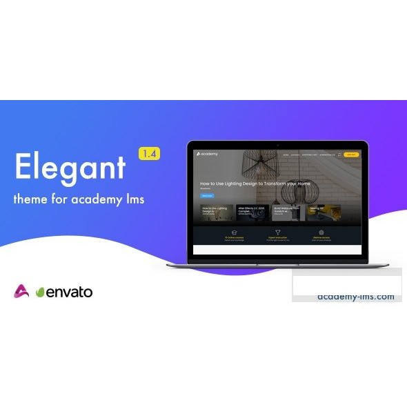 Code Elegant v1.4 - Academy LMS Theme Bisa dikembangkan