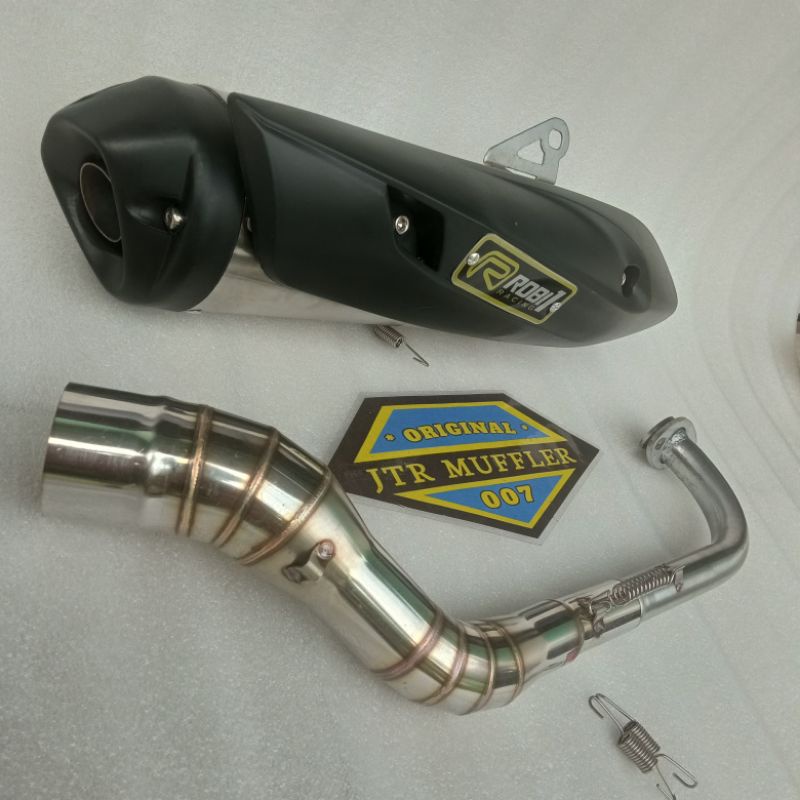 Knalpot racing ROB1 ROB 1 NMAX 155 OLD NEW AEROX 155 fullset lengkap