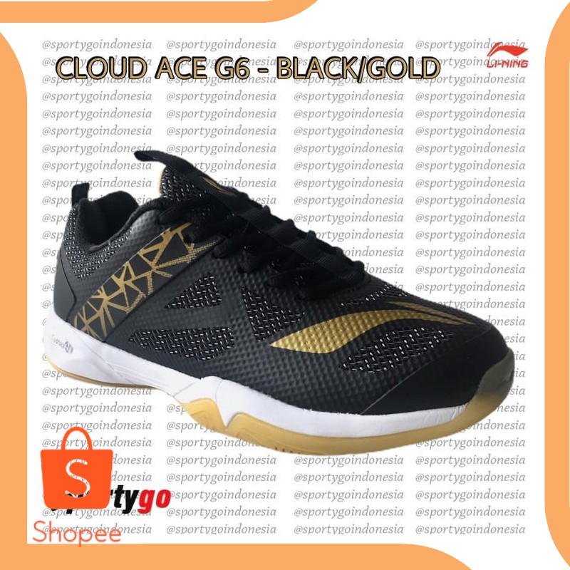 Promo perkakas SEPATU BADMINTON LI NING CLOUD ACE G6 / LINING G 6 ORIGINAL - Diskon