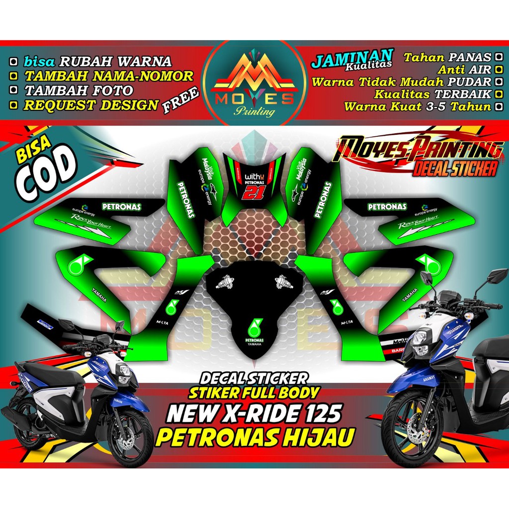 Jual decal xride stiker decal x ride decal xride full body decal xride ...