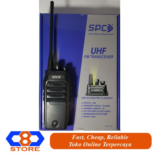 Handy Talkie ( HT ) SPC SH10 UHF Walky Talky / SH 10 RESMI