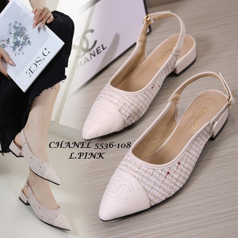 SEPATU WANITA SLINGBACK HEELS PLATFROM SHOES 5536-108 (RESTOCK)